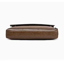 Bolsa de ombro elegante - couro - larga