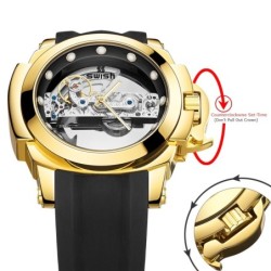 SWISH - luxurious automatic watch - tourbillon - skeleton design - luminousWatches