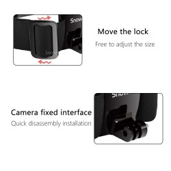 Alça de cabeça ajustável - montagem para câmeras GoPro