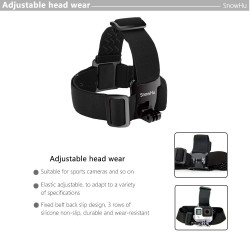 Alça de cabeça ajustável - montagem para câmeras GoPro