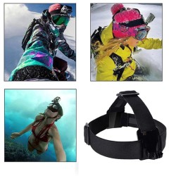 Alça de cabeça ajustável - montagem para câmeras GoPro