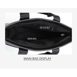 Elegant shoulder business bag - leatherBags