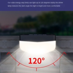 Luz de parede externa - lâmpada solar - à prova d'água - LED