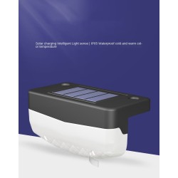 Luz de parede externa - lâmpada solar - à prova d'água - LED