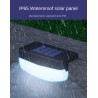 Luz de parede externa - lâmpada solar - à prova d'água - LED