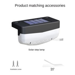 Luz de parede externa - lâmpada solar - à prova d'água - LED