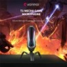 YANMAI T1 Mecha - microfone condensador para jogos - cardióide - RGB - USB
