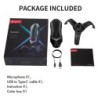 YANMAI T1 Mecha - microfone condensador para jogos - cardióide - RGB - USB