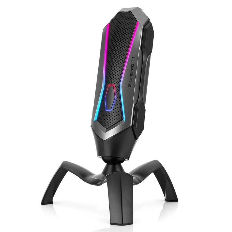 YANMAI T1 Mecha - microfone condensador para jogos - cardióide - RGB - USB