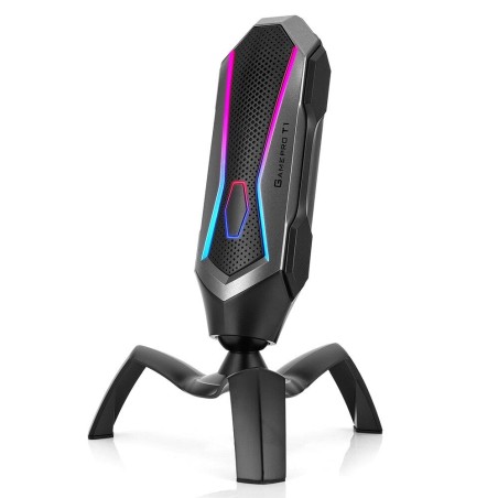 YANMAI T1 Mecha - microfone condensador para jogos - cardióide - RGB - USB