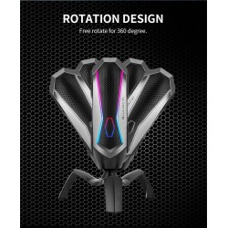 YANMAI T1 Mecha - microfone condensador para jogos - cardióide - RGB - USB
