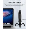 YANMAI T1 Mecha - microfone condensador para jogos - cardióide - RGB - USB