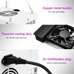 Luz LED para cultivo de plantas - espectro completo - 300W - 1600W