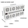 Luz LED para cultivo de plantas - espectro completo - 300W - 1600W