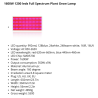Luz LED para cultivo de plantas - espectro completo - 300W - 1600W