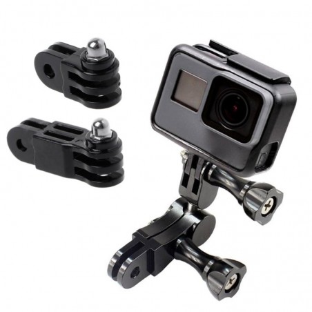Braço pivô de 3 vias - adaptador - montagem de extensão - para câmeras GoPro