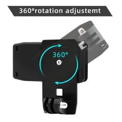 Clipe de montagem rápida - giratório em 360 graus - para câmeras GoPro