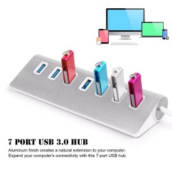 Aluminum splitter - USB 3.0 - 7 port USB - HUBHubs