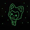 Glow-in-the-dark stars - wall / ceiling stickers - 3cm - 50 piecesDecoration