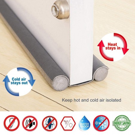 Protecção inferior da porta - corta-ventos - insonorizado - vedação inferior da porta - tira