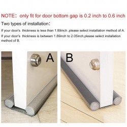 Protecção inferior da porta - corta-ventos - insonorizado - vedação inferior da porta - tira
