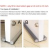Protecção inferior da porta - corta-ventos - insonorizado - vedação inferior da porta - tira