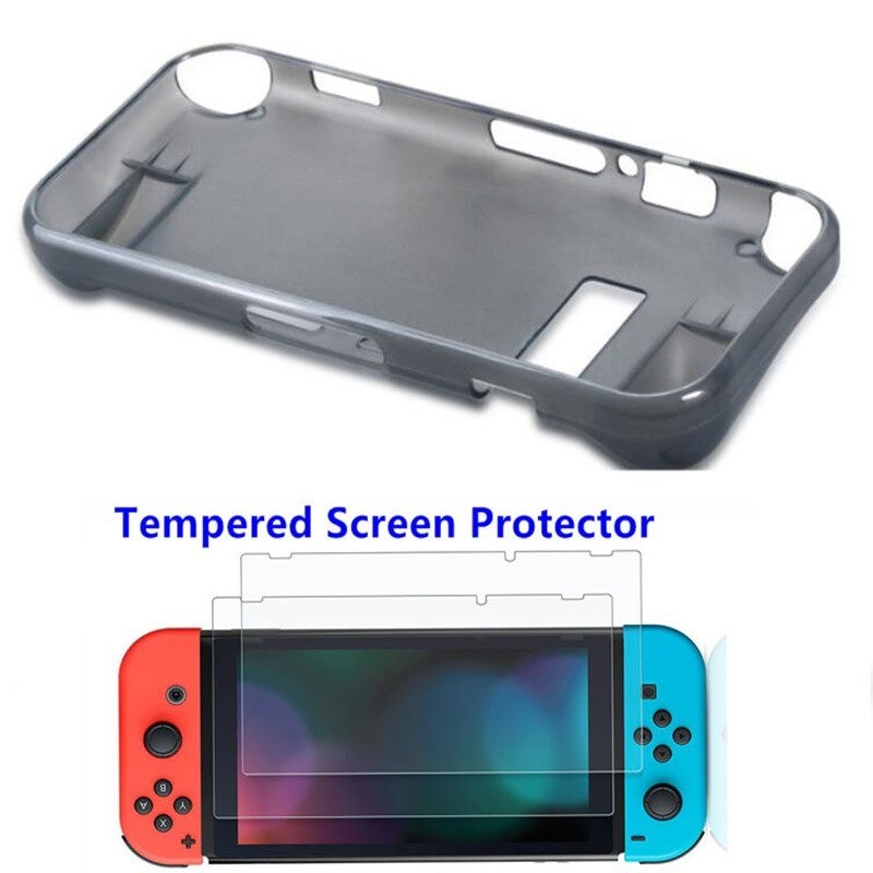 Capa protetora - com 2 protetores de tela - para Nintendo Switch Joycon Console