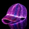 Baseball cap - fiber optic - LED - USB - whiteHats & Caps