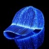 Baseball cap - fiber optic - LED - USB - whiteHats & Caps
