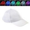 Baseball cap - fiber optic - LED - USB - whiteHats & Caps