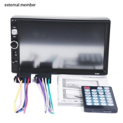 Bluetooth car radio - DIN 2 - 7'' Inch LCD touch screen - MP3-MP5 player - USB - MirrorLinkDin 2
