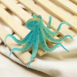 Polvo artificial fluorescente - com ventosa - decoração de aquário