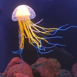 Luminous silicone jellyfish - aquarium decorationDecorations