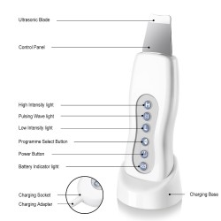 Limpador facial ultrassônico - massageador - peeling - lifting