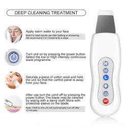 Limpador facial ultrassônico - massageador - peeling - lifting