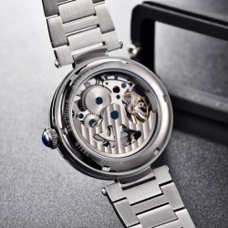BENYAR - automatic mechanical watch - hollow-out design - stainless steel - blueWatches
