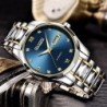 HAIQIN - mechanical automatic watch - stainless steel - gold / blueWatches