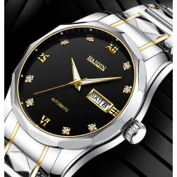 HAIQIN - mechanical automatic watch - stainless steel - gold / blackWatches
