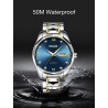 HAIQIN - mechanical automatic watch - stainless steel - gold / whiteWatches