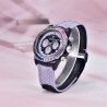 PAGANI DESIGN - mechanical sports watch - chronograph - rainbow bezel - leather strap - purpleWatches