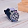 PAGANI DESIGN - mechanical sports watch - chronograph - rainbow bezel - leather strap - purpleWatches