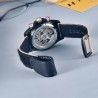 PAGANI DESIGN - mechanical sports watch - chronograph - rainbow bezel - leather strap - goldWatches