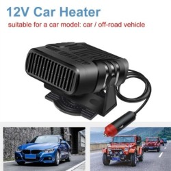Aquecedor de carro 4 em 1 - ventilador de refrigeração / aquecimento - secador / desembaciador / descongelador - 120W