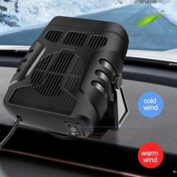 Aquecedor de carro 4 em 1 - ventilador de refrigeração / aquecimento - secador / desembaciador / descongelador - 120W