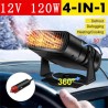 4 in 1 car heater - cooling / heating fan - dryer / demister / defroster - 120WInterior accessories