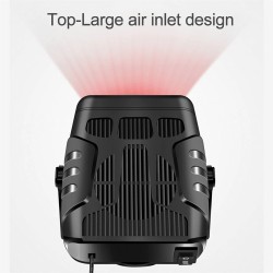 Aquecedor de carro 4 em 1 - ventilador de refrigeração / aquecimento - secador / desembaciador / descongelador - 120W
