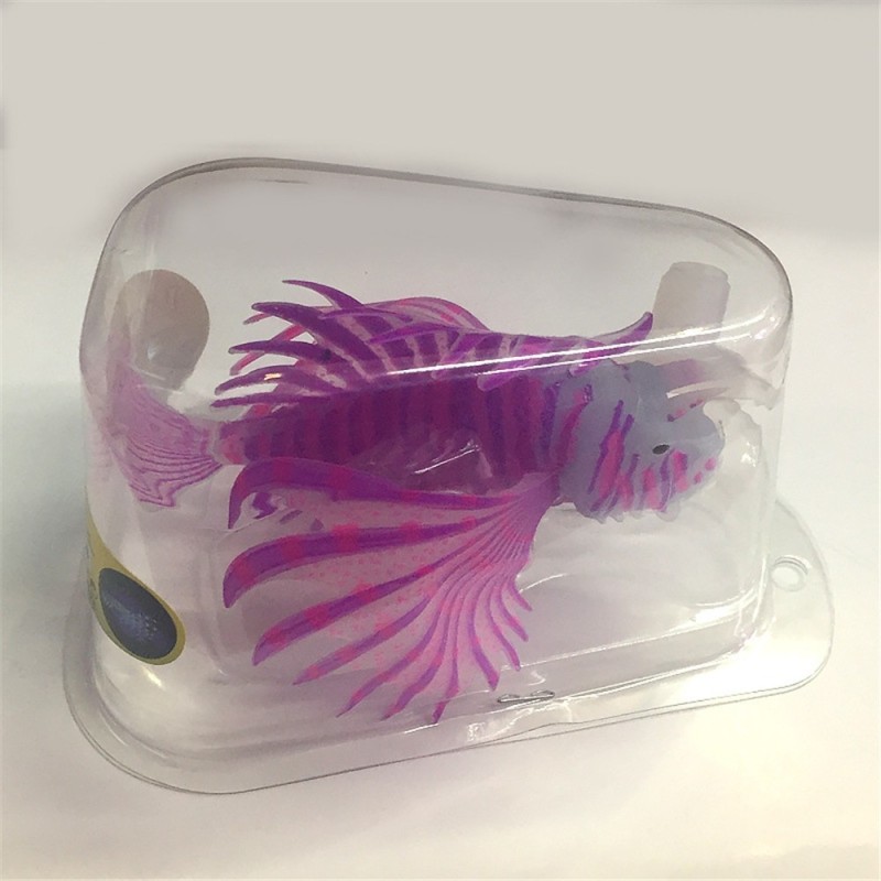 Silicone luminous lionfish - glow in dark - aquarium decorationDecorations