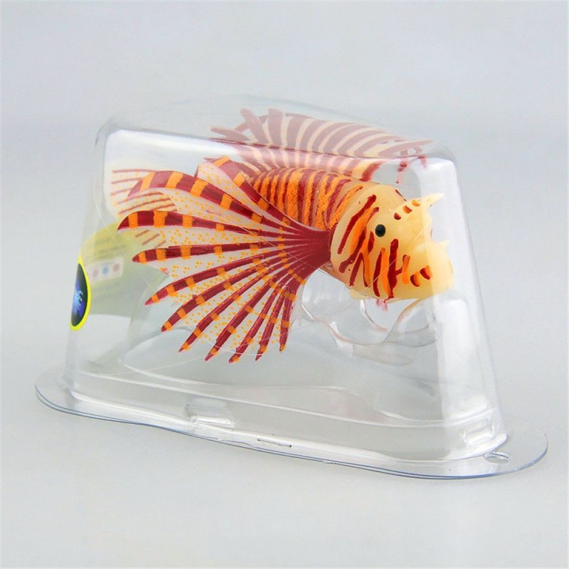 Silicone luminous lionfish - glow in dark - aquarium decorationDecorations