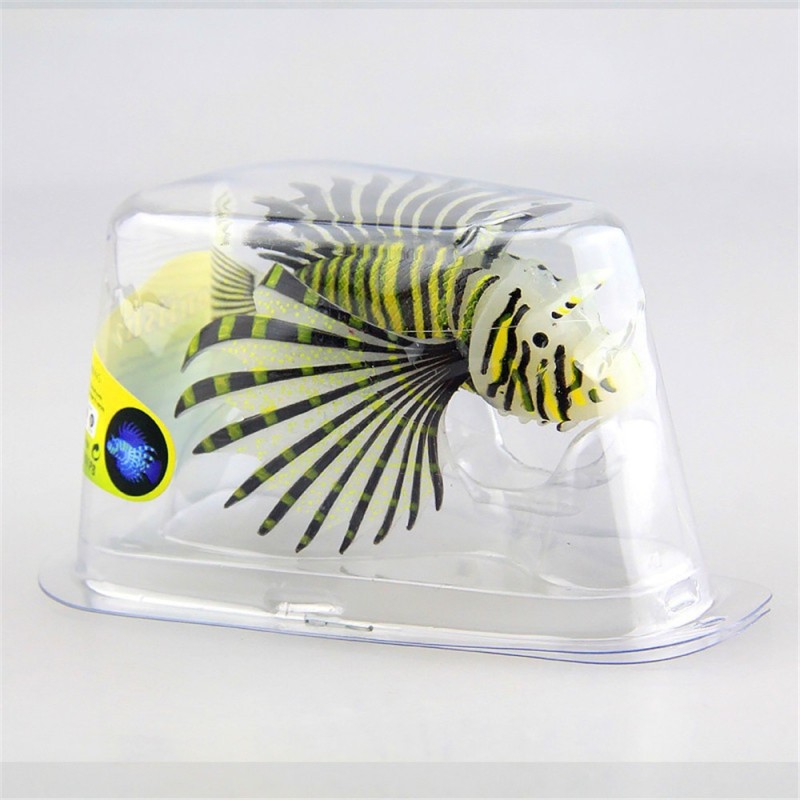 Silicone luminous lionfish - glow in dark - aquarium decorationDecorations