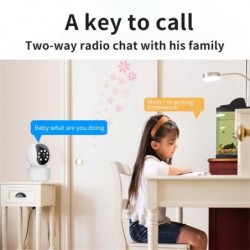 Wireless camera - baby monitor - auto tracking - two way audio - 5G IP - WiFi - 720PSecurity cameras